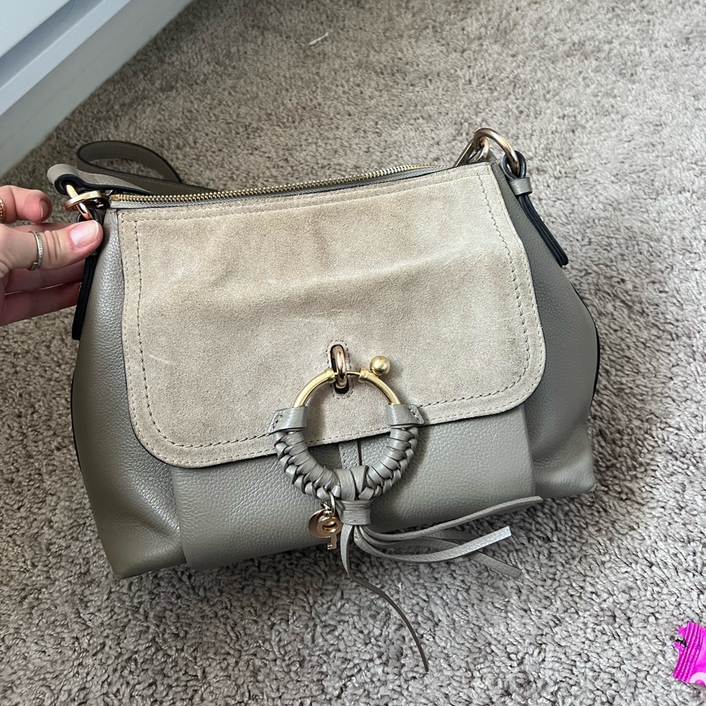 Chloe bag- Joan shoulder bag in motty grey